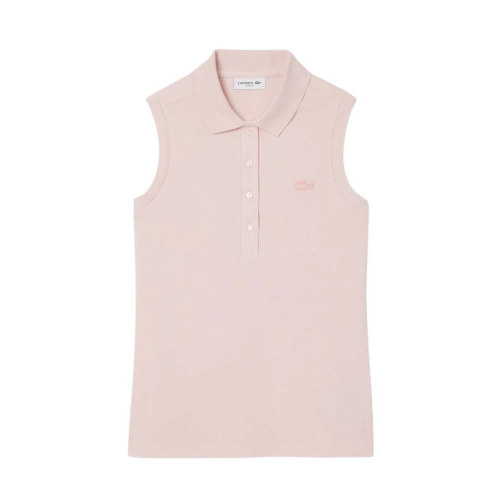 Lacoste Lacoste Polo Slim Fit Ærmeløs Elastisk - Toppe - Dame - Lyserød - S -