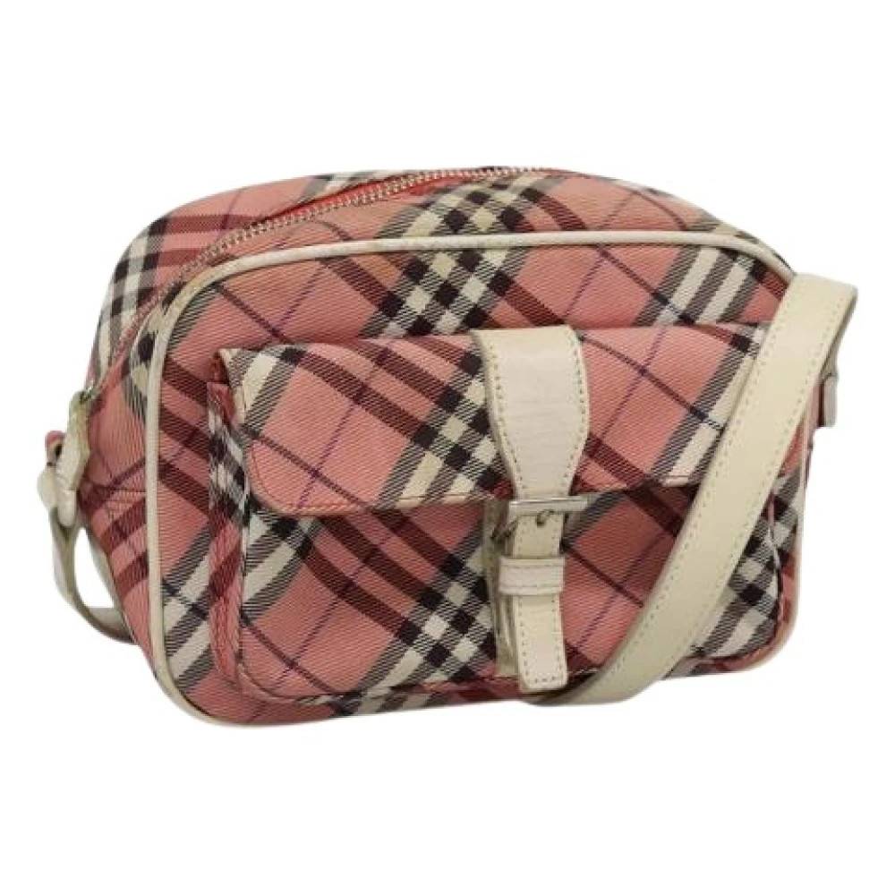 Burberry Vintage Pre-owned nylon skuldertasker - Vintage - Dame - Lyserød - ONE SIZE - Uld