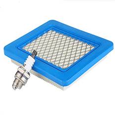 Moritale Luftfilter Zündkerzen für Briggs & Stratton Rasenmäher 491588 399959 491588S Ersatzteile Quantum Motoren 625 650 675 Wolf 2058411 Honda (Luftfilter * L7T Zündkerzen)