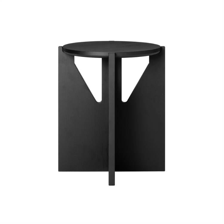 Kristina Dam Studio Simple Skammel Black Lacquered Oak