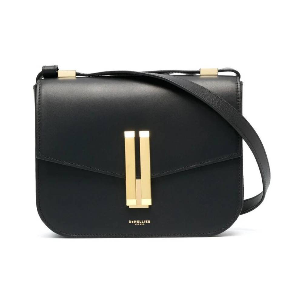 DeMellier Sort Kalveskind Skuldertaske - Tasker - Dame - Sort - ONE SIZE - Uld