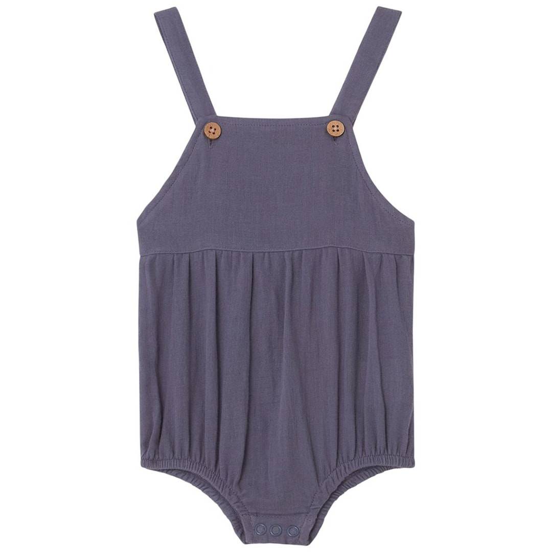 Buddy & Hope GOTS Måns Romper Blueberry 74/80 cm Blå 74/80 cm Drenge, Piger