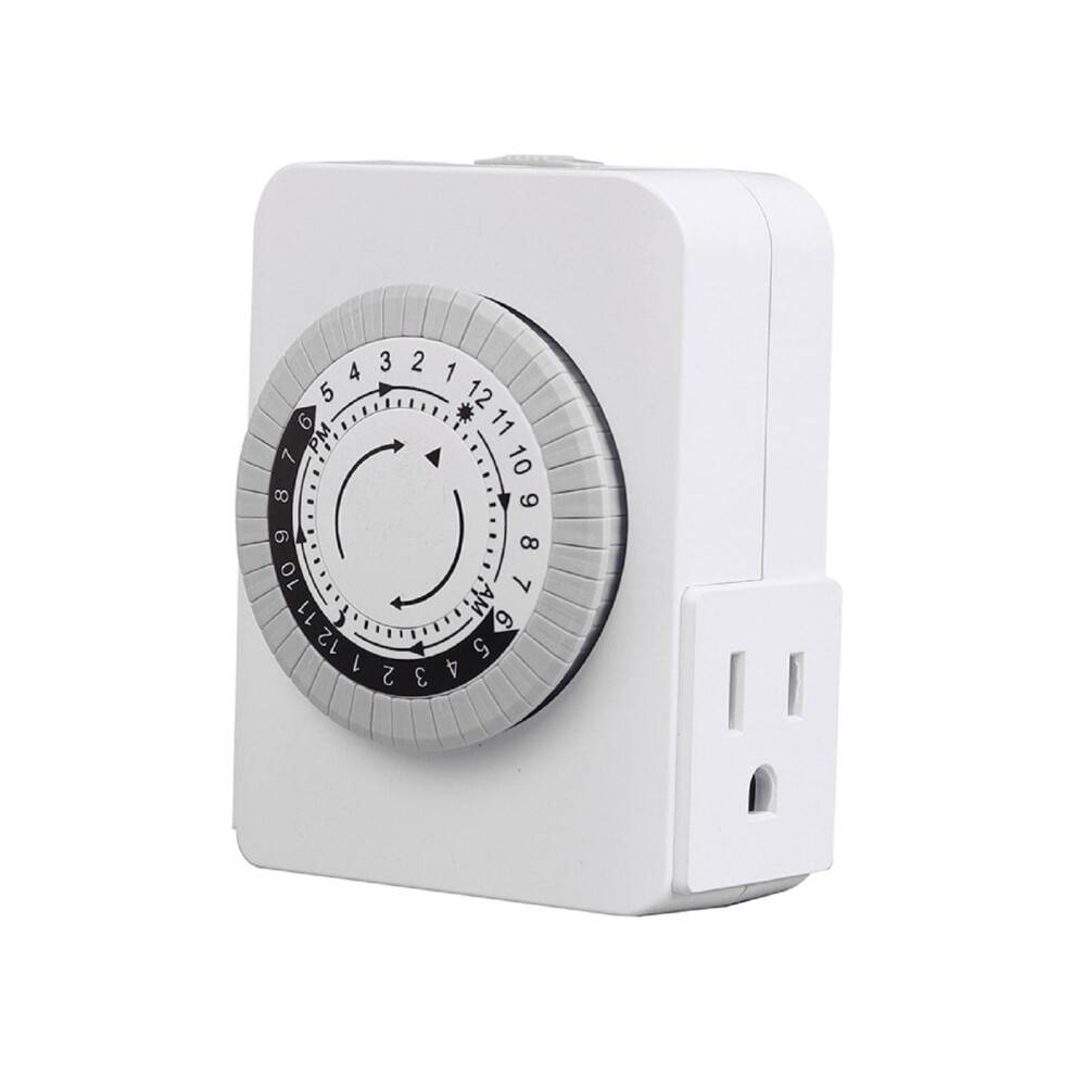 Mosiee stikkontakttimer 24-timers mekanisk timer stikkontakt til stikkontakter lampetimer