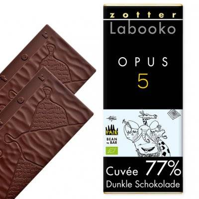 Zotter Labooko 77% Opus 5 2 x 35 g EKO (kort datum)