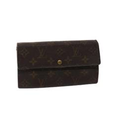 Louis Vuitton Vintage, Pre-owned, Dam, Brun, ONE Size, Förhandsägd Brun Canvas Louis Vuitton Plånbok