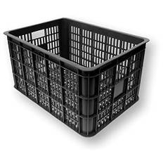 Basil Unisex – Erwachsene Crate L Fahrradkiste für den Vorderradgepäckträger, Black, 50 cm x 36 cm x 27 cm