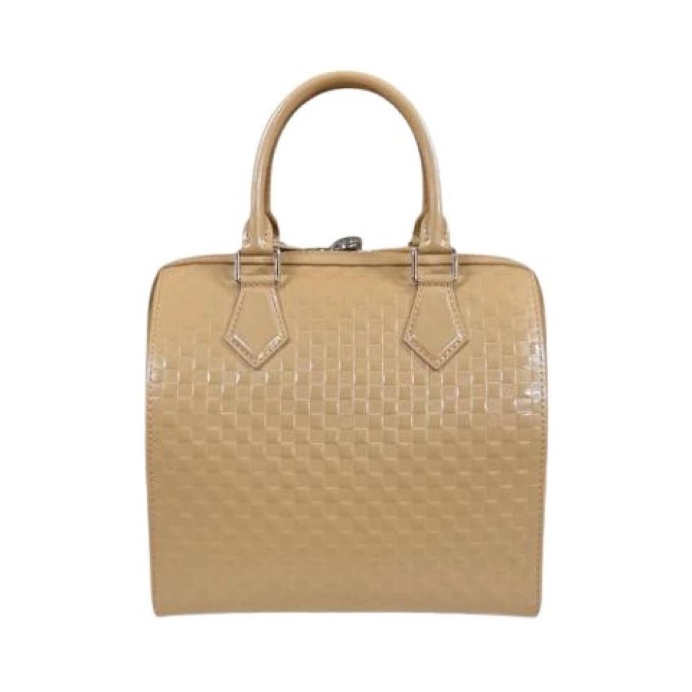 Louis Vuitton Vintage Pre-owned Speedy Cube MM Håndtaske - Vintage - Dame - Beige - ONE SIZE - Uld