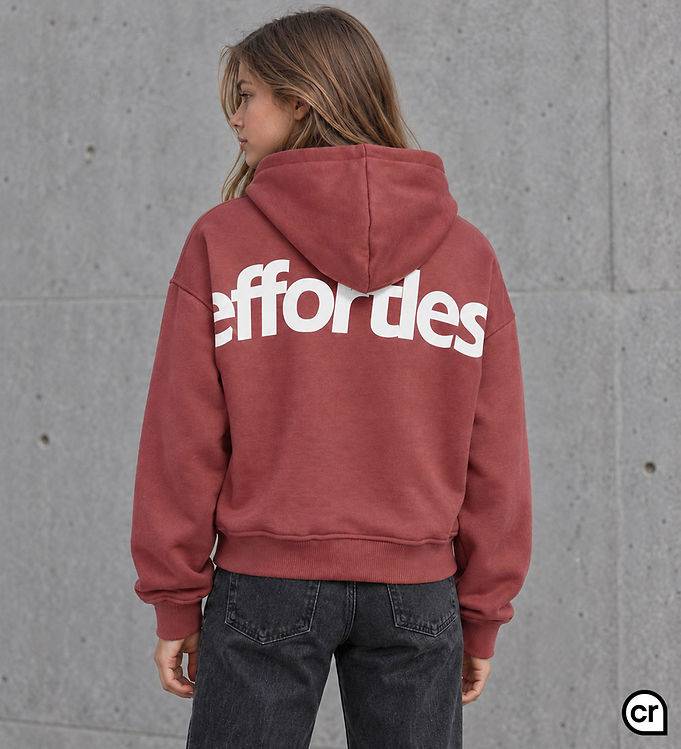 Hound Hættetrøje - HdGemma - Dark Rose m. Print - Hound - 8 år (128) - Hættetrøje
