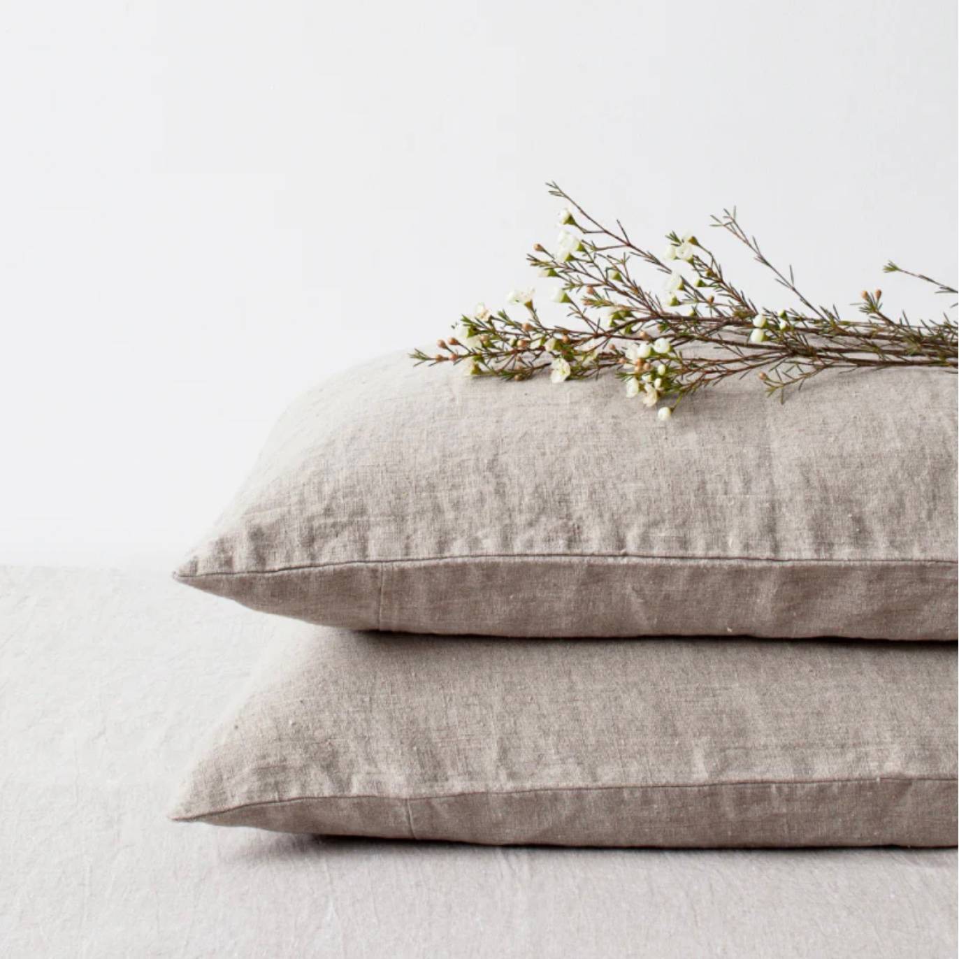 Hovedpudebetræk Vasket Hør - Natural - Linen Tales - 60x70.