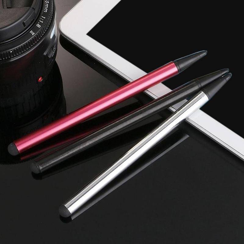 Stylus penna aktiv kondensator universell handskriftspenna för iphone android samsung huawei micro screen mini screen pen 12cm - Grå
