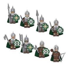 8 stk./sæt ForLord of the Rings Rohan Knight Byggeklodser Soldater Figurer Game of Thrones