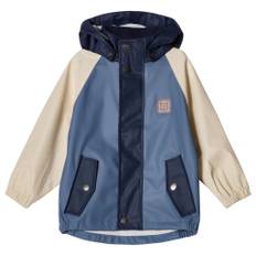 Kuling Edinburgh Blockfärgad Återvunnen Regnjacka Flintstone Blue/Navy 86/92 cm  Blå  86/92 cm  Unisex