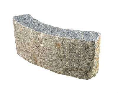 Granit Kantsten Porto/Roriz 12x30x78 cm, radius 2,00M grå