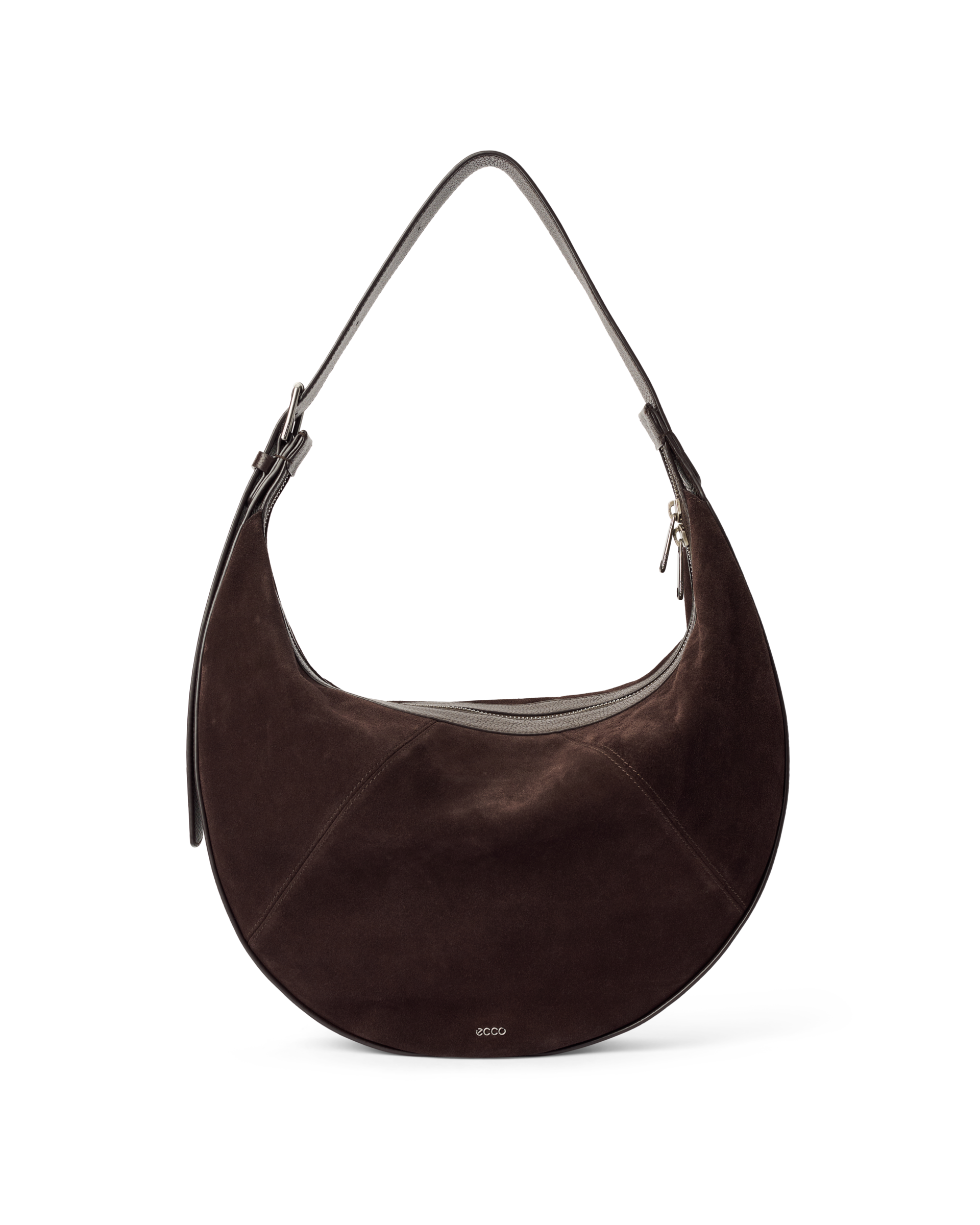 ECCO Fortune Bag L - Hobo taske i læder til damer - Brun