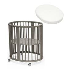 Stokke Sleepi™ Mini V3 Crib, Hazy Grey + Madrass