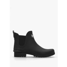 Womens Wilton Rubber Welly Boots In Black