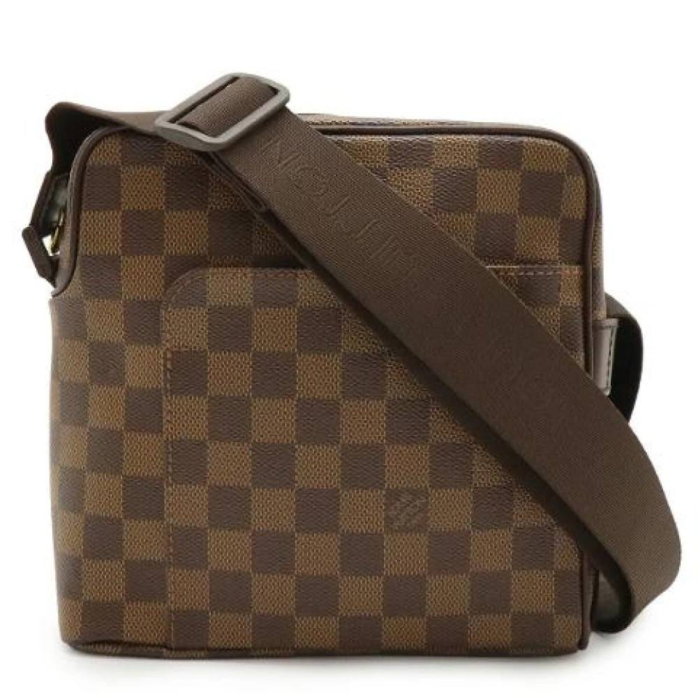 Louis Vuitton Vintage Pre-owned Olav PM Damier Skuldertaske - Vintage - Herre - Brun - ONE SIZE - Uld