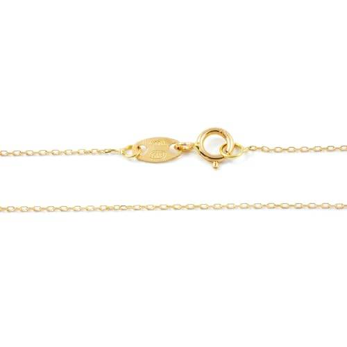 Monde Petit 18k gult guld kedja (50 cm)