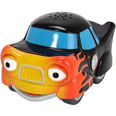 Dickie Toys – stadens hjältar, Tobi Turbo, racerbilen med ljus, originallåtar, ljud och utomhusfunktion, inklusive samlarkort med hemlig kod