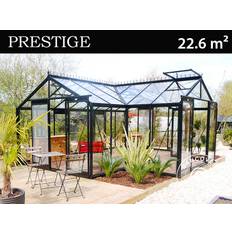 ACD Orangeri, drivhus Glas, SOPHIE 22,6m², 5,93x4,51x2,59m, Sort
