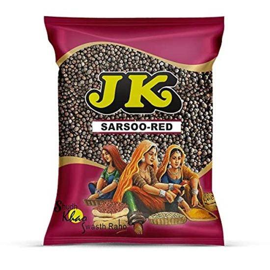 JK Röd Sarsoo (Röda senapsfrön) – Kvalitativa senapsfrön för autentisk smak och krydda, 500g