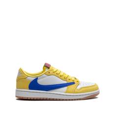 Jordan - x Travis Scott Air Jordan 1 Retro Low Canary sneakers - dam - läder - 13.5 - Neutral