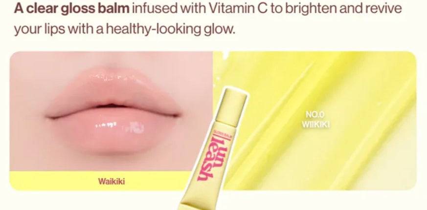 Sunset Dazzle Gloss Balm - Lip Gloss 10g - #00 Waikiki