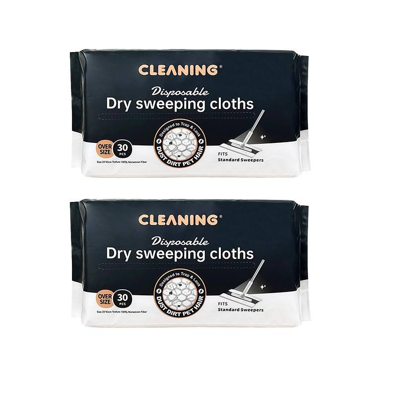 TEMU 60 Count Disposable Dry Mop Refills - Dusting Cloths For Sweeper Mop, Multi-surface Cleaning, Honeycomb Bump Design, Locks Dirt & Hair, Xl Floor Cloth Refills