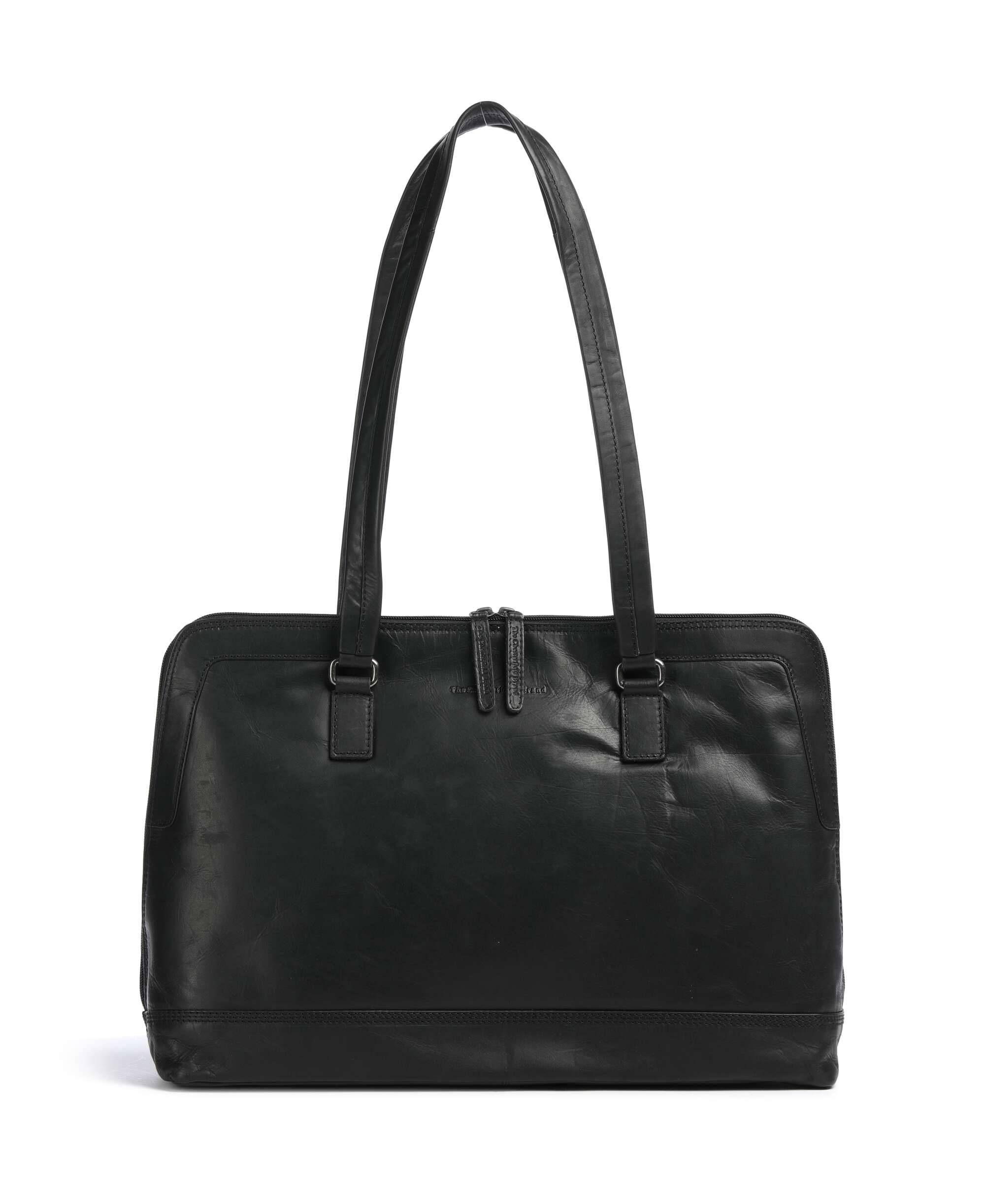 The Chesterfield Brand Wax Pull Up Cow Isara Shopper taske black