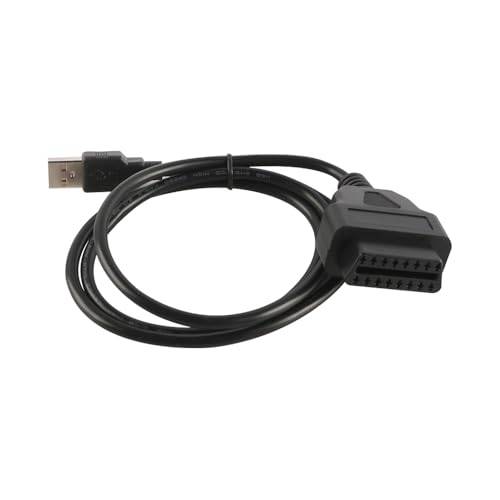 Sarini 16-stift OBD2 till USB-adapterkabel för bildiagnostik felkodsavläsning och ECU-övervakning 1m