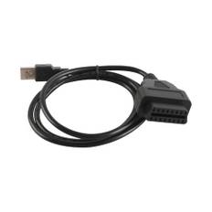 Sarini 16-stift OBD2 till USB-adapterkabel för bildiagnostik felkodsavläsning och ECU-övervakning 1m