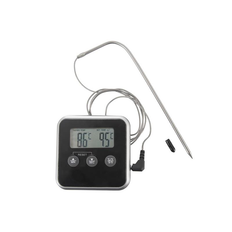 Køkken Stegetermometer ORION med Probe og Timer - Digitalt, Temperaturområde -20°C til +300°C
