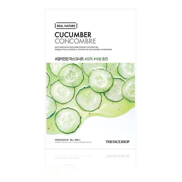 THE FACE SHOP - Real Nature Face Mask - Cucumber - 1pc - No Color