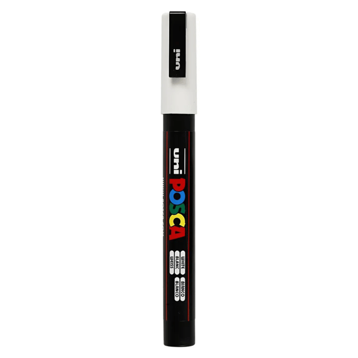 Posca Tusch hvid 0,9-1,3 mm.
