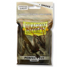 Dragon Shield - 100 Sleeves - Perfect Fit size - Top Loading - Smoke