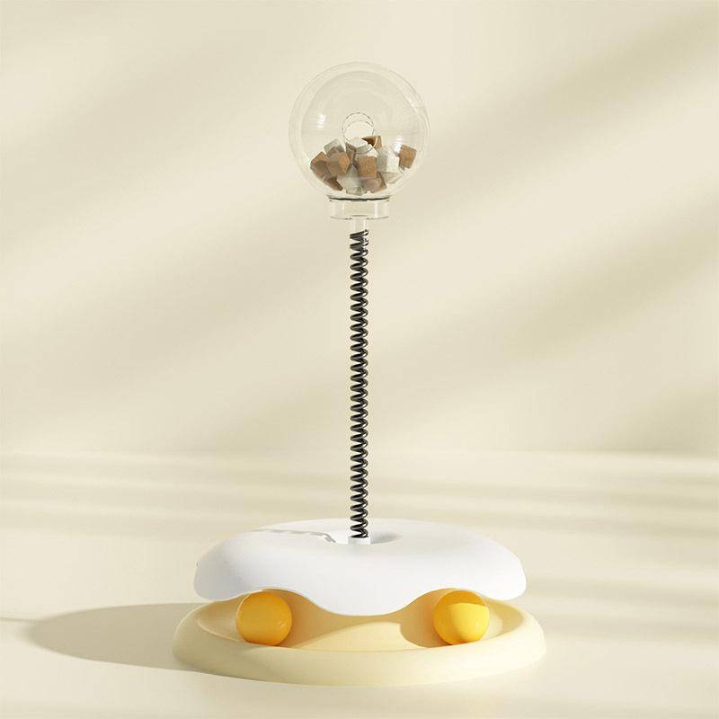 Interactive Treat Leaking Toy Cat Small Dogs Slow Feeder Dispenser Puppy Funny Rotatable Wheel Cat Swivel Toy Ball Cat teaser