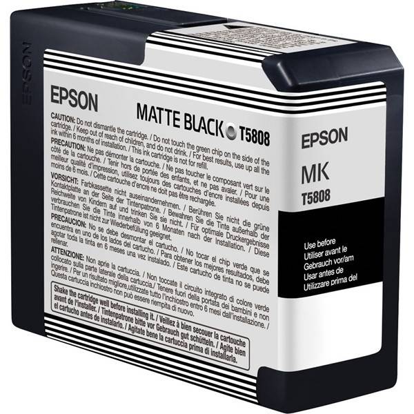 Epson T5808 mattsvart bläckpatron (original)