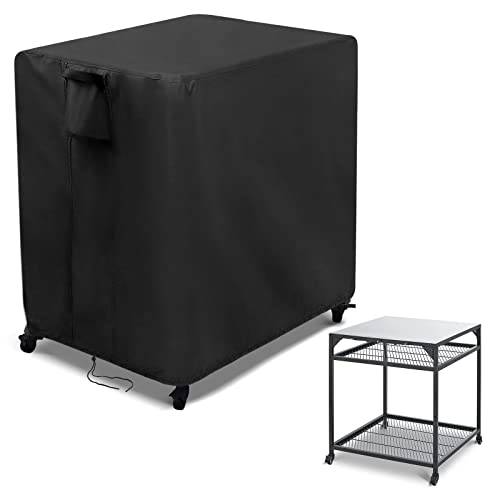 Kingling utomhus pizzaugn bordsskydd för Ooni stora bord 82 x 82 x 90 cm