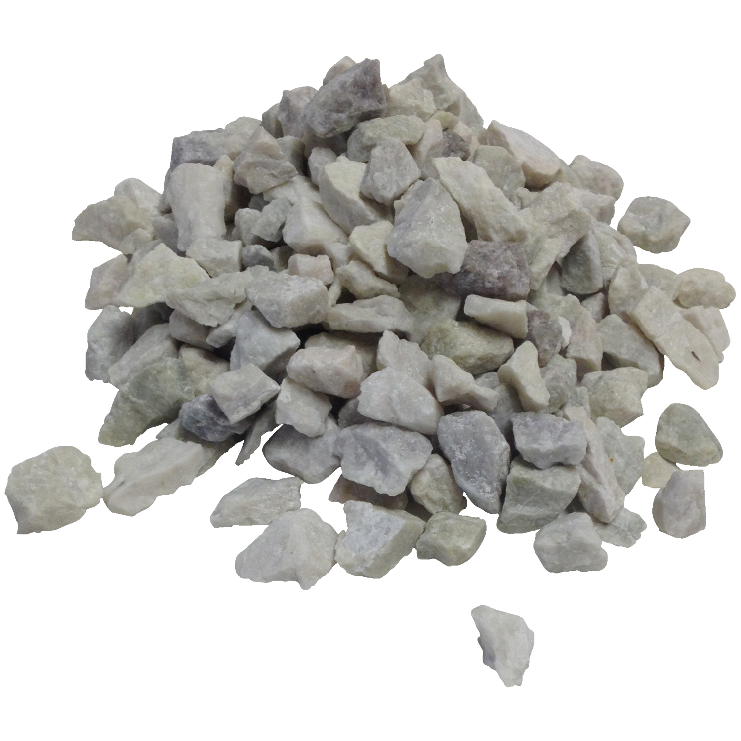 Hvide granitskærver 8/11 mm BigBag á 1000 kg