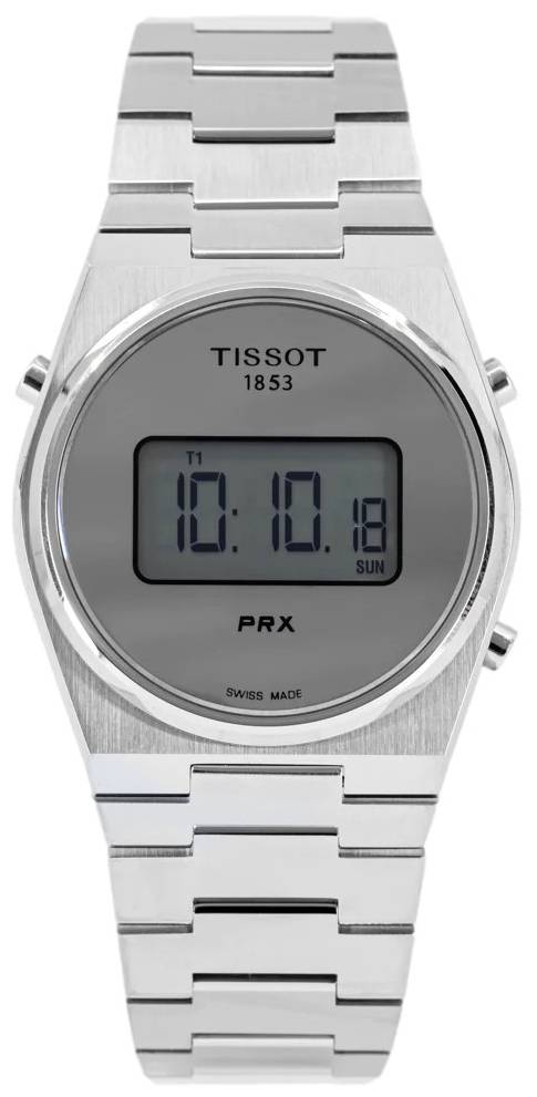 Tissot Herreur T137.463.11.030.00 PRX Digital Sølvfarvet/Stål Ø40