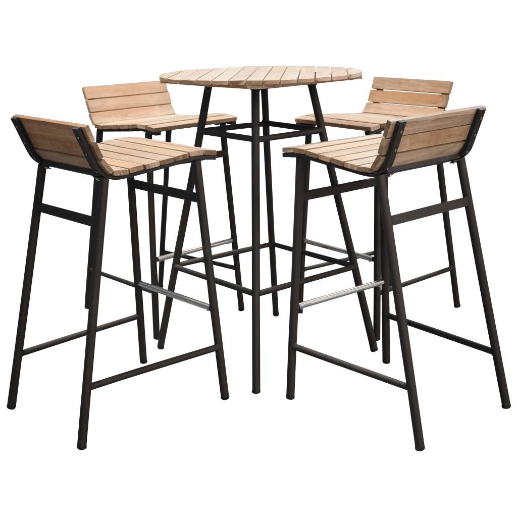 Mexico Bar-set - Svart Alu / Akacia