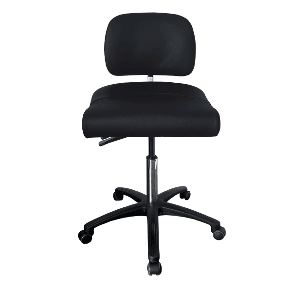 PHE Lab Master Kontorstol, ergonomisk - 47 - 66 cm Uld Krom 59 - 89 cm Lav Ryg.