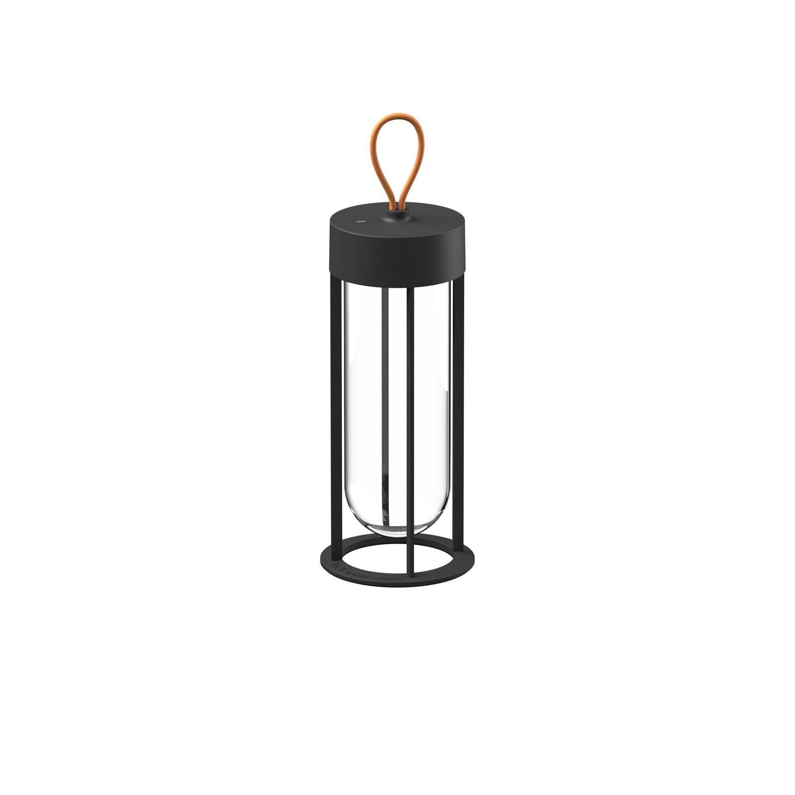 Flos Architectural FLOS In Vitro Unplugged LED-lampe, sort, 2.700 K Unplugged, dæmpbar, Sort, Aluminium, Design
