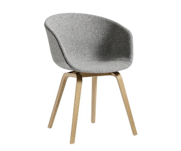 HAY About A Chair - AAC 23 - Eg - Hallingdal Stof - 130 SOM VIST FØRST / Sortbejdset