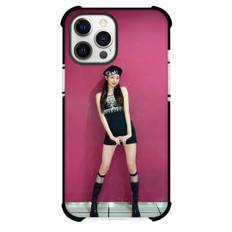 IVE Wonyoung Case For iPhone Samsung Galaxy Pixel OnePlus Vivo Xiaomi Asus Sony Motorola Nokia - Wonyoung Black Mini Skirt in Red Wall
