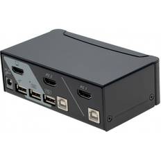 2 ports KVM omskifter med HDMI og USB