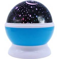 Drbeeeam stjärnor stjärnhimmel led nattljus projektor luminaria moon nyhet bordsnattlampa batteri usb nattlampa för barn - Blå