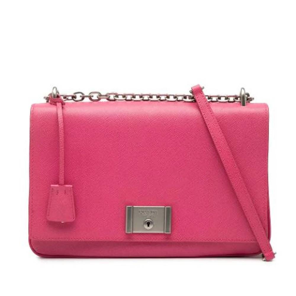 Prada Vintage Pre-owned Vintage Crossbody Taske - Vintage - Dame - Lyserød - ONE SIZE - Uld