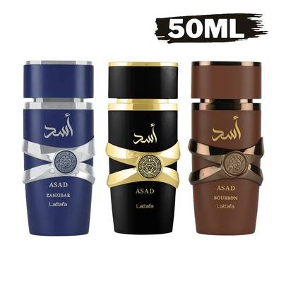 Set: Asad Noir & Asad Zanzibar & Asad Bourbon Eau de Parfum 50ml