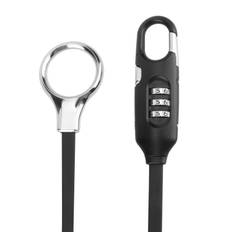 Bicycle Combination Lock Antitheft Security Helmet Lock Portable PVC Wrapped Steel Cable